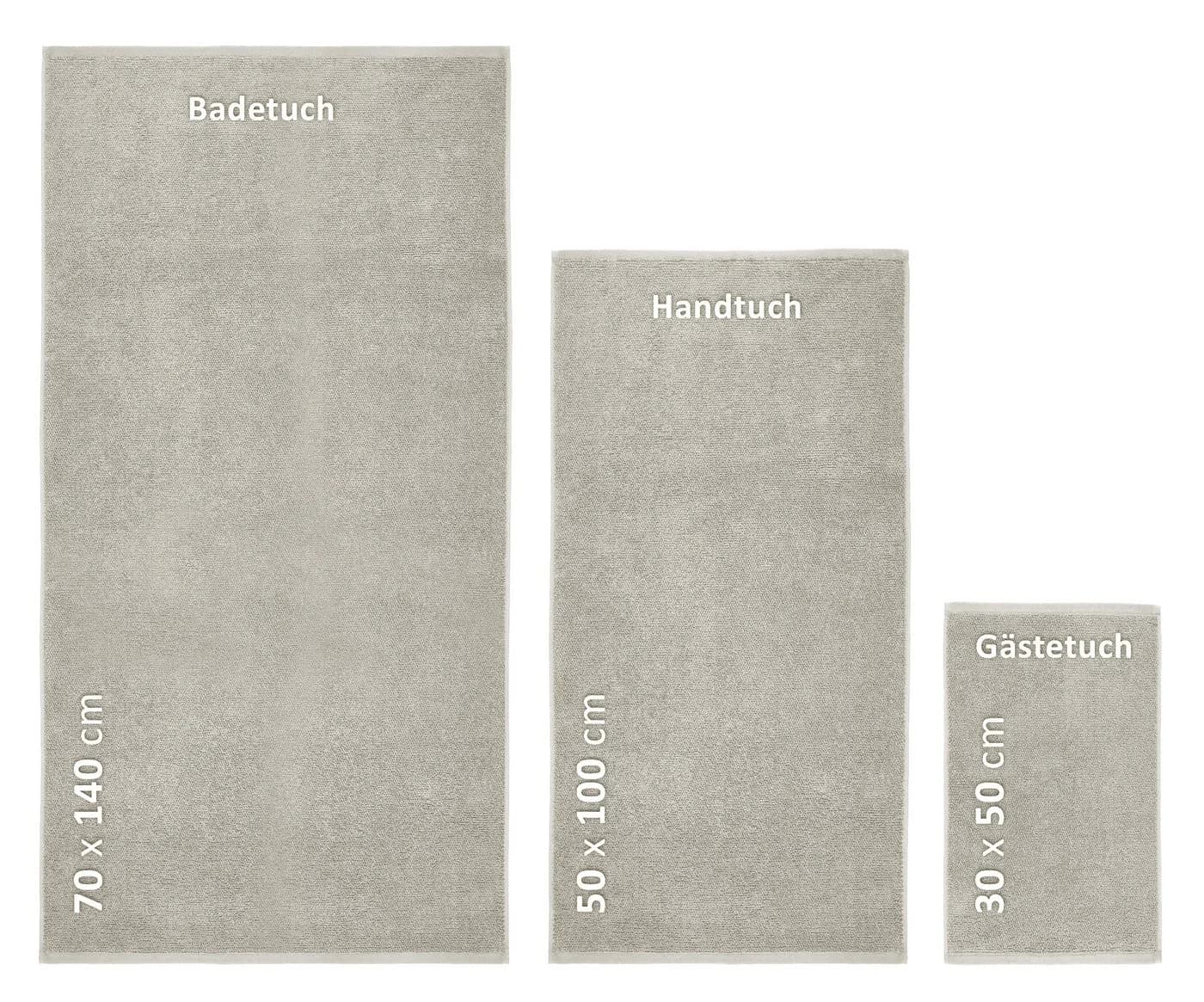 Beautex Handtuch Set Premium Frottier 100% Baumwolle Reisoptik - Bild 3