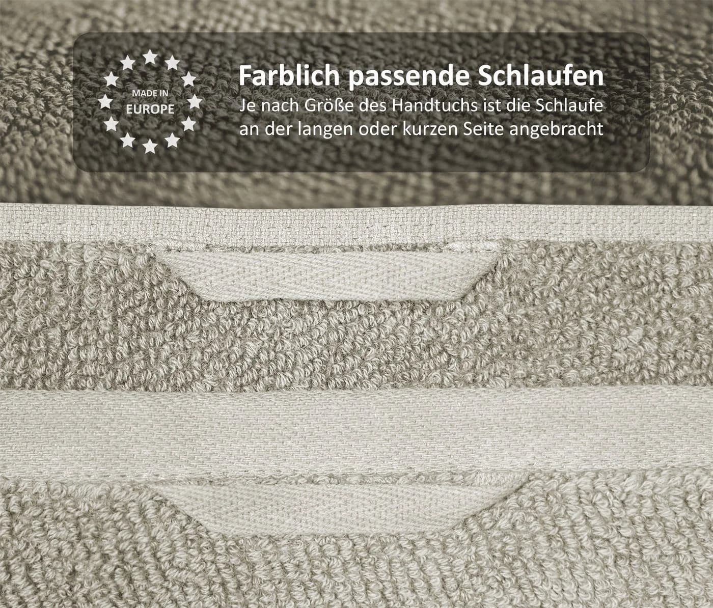 Beautex Handtuch Set Premium Frottier 100% Baumwolle Reisoptik - Bild 5