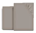 Beautex Spannbettlaken 2er Set Jersey Baumwolle Grau Bild 2