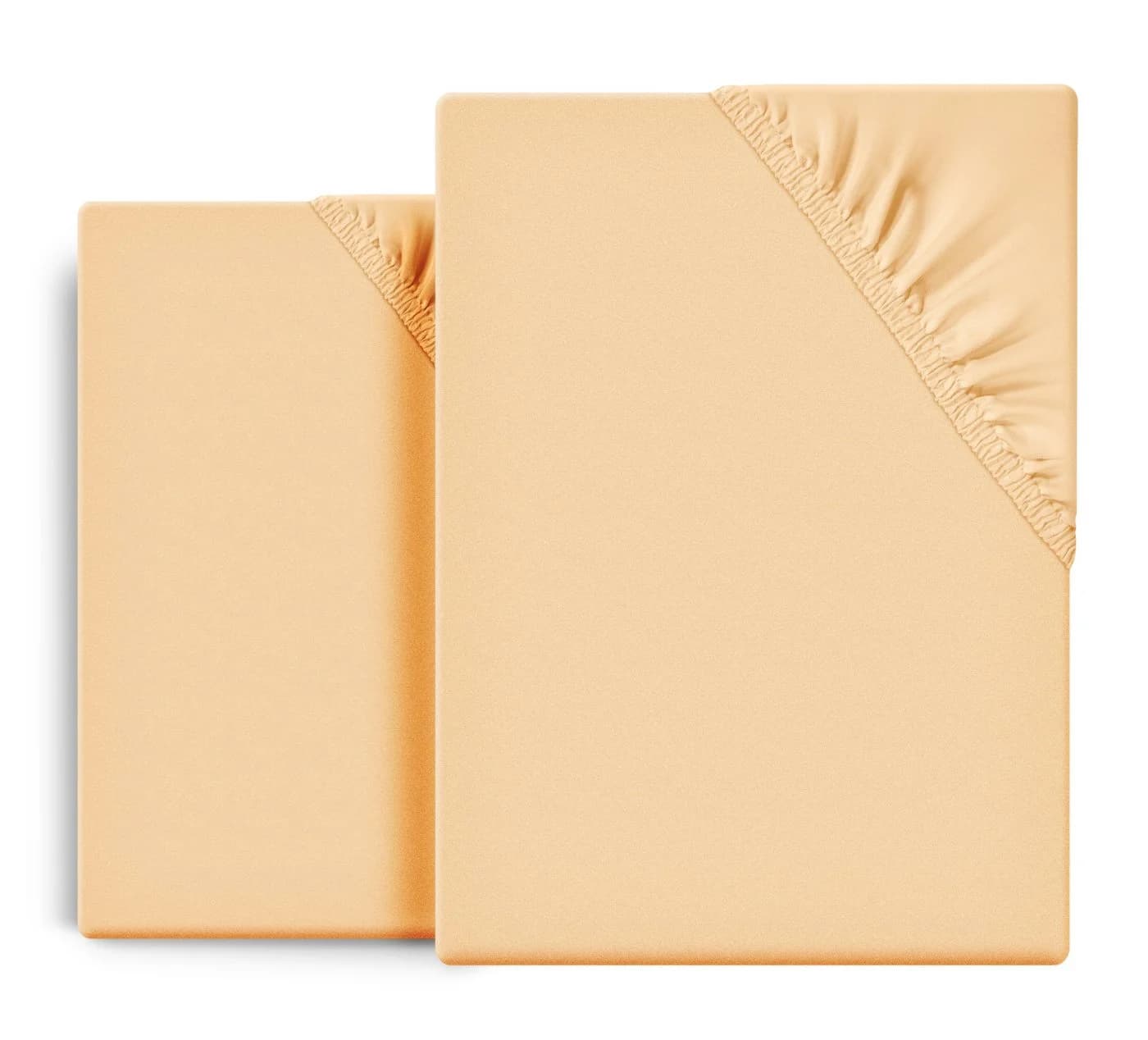 Beautex Spannbetttuch 2er Set Jersey Baumwolle Orange - Bild 2