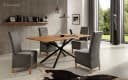 Beautex Stuhlhusse Eva Lang Grau Samt Stretch Bild 1