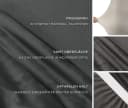 Beautex Stuhlhusse Eva Lang Grau Samt Stretch Bild 3