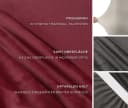 Beautex Stuhlhusse Eva Rot Samt Stretch Husse Bild 3