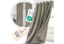 Beautex Samt Vorhang Taupe Ösen Abdunkelnd Blickdicht Bild 1