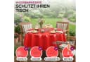 Beautex Tischdecke Uni Wachstuchtischdecke Oval Rund Eckig Rot Bild 3