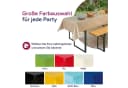 Beautex Partytischdecke Silber 100x250cm wasserabweisend Bild 1