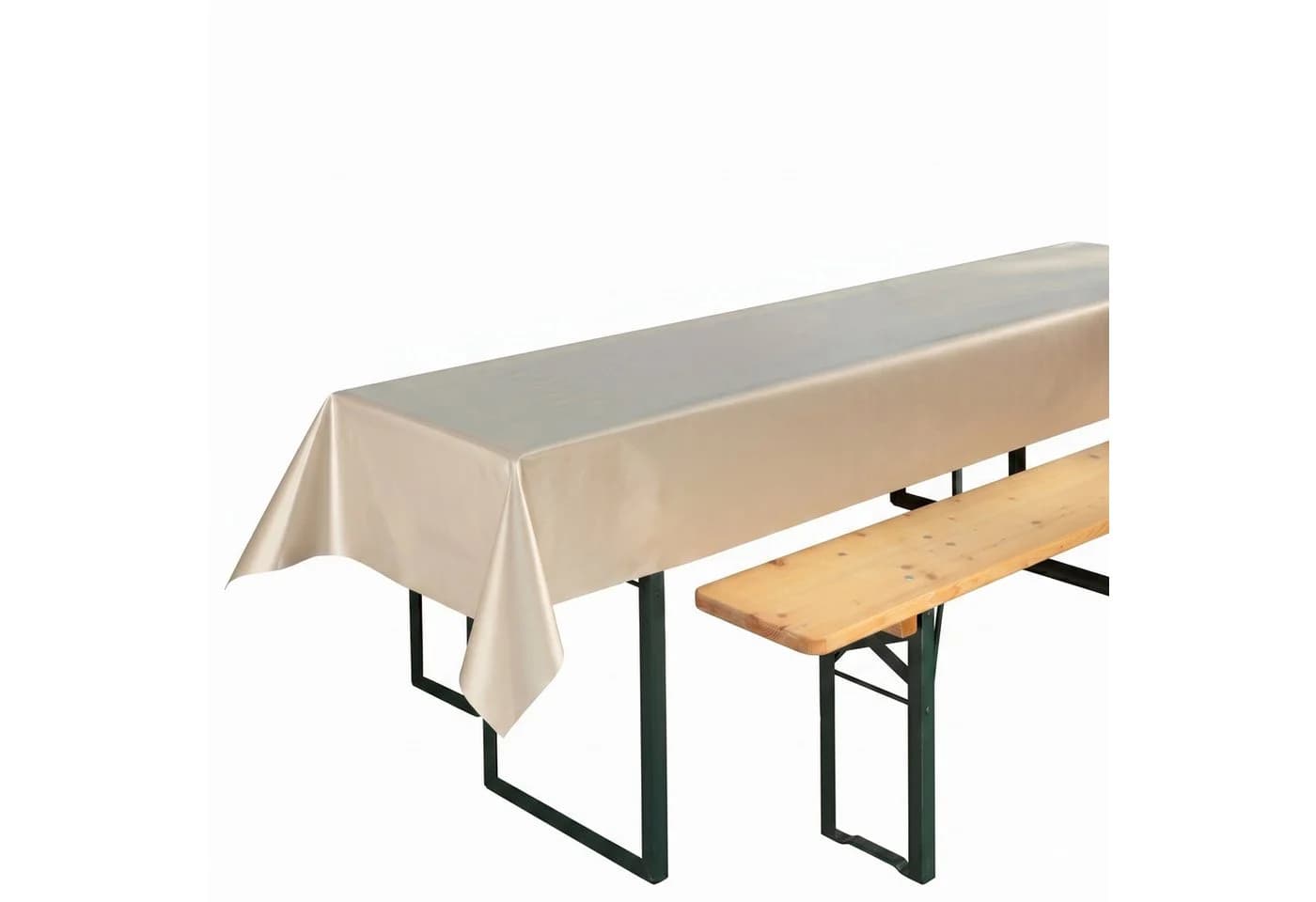 Beautex Partytischdecke Silber 100x250cm wasserabweisend - Bild 2