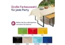 Beautex Partytischdecke Weiß 100x250cm wasserabweisend Bild 1