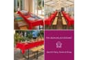 Beautex Partytischdecke Rot 100x250cm wasserabweisend Bild 4