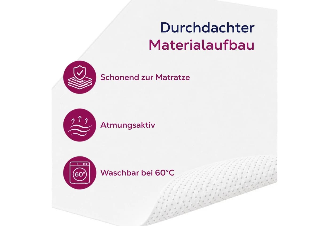 Beautex Matratzenschoner mit Anti-Rutsch-Noppen, wasserdicht & atmungsaktiv - Bild 5
