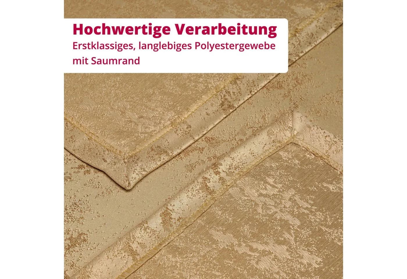 DecoHomeTextil Tischdecke Jacquard GRANIT Meliert Grau Lotus Effekt - Bild 5
