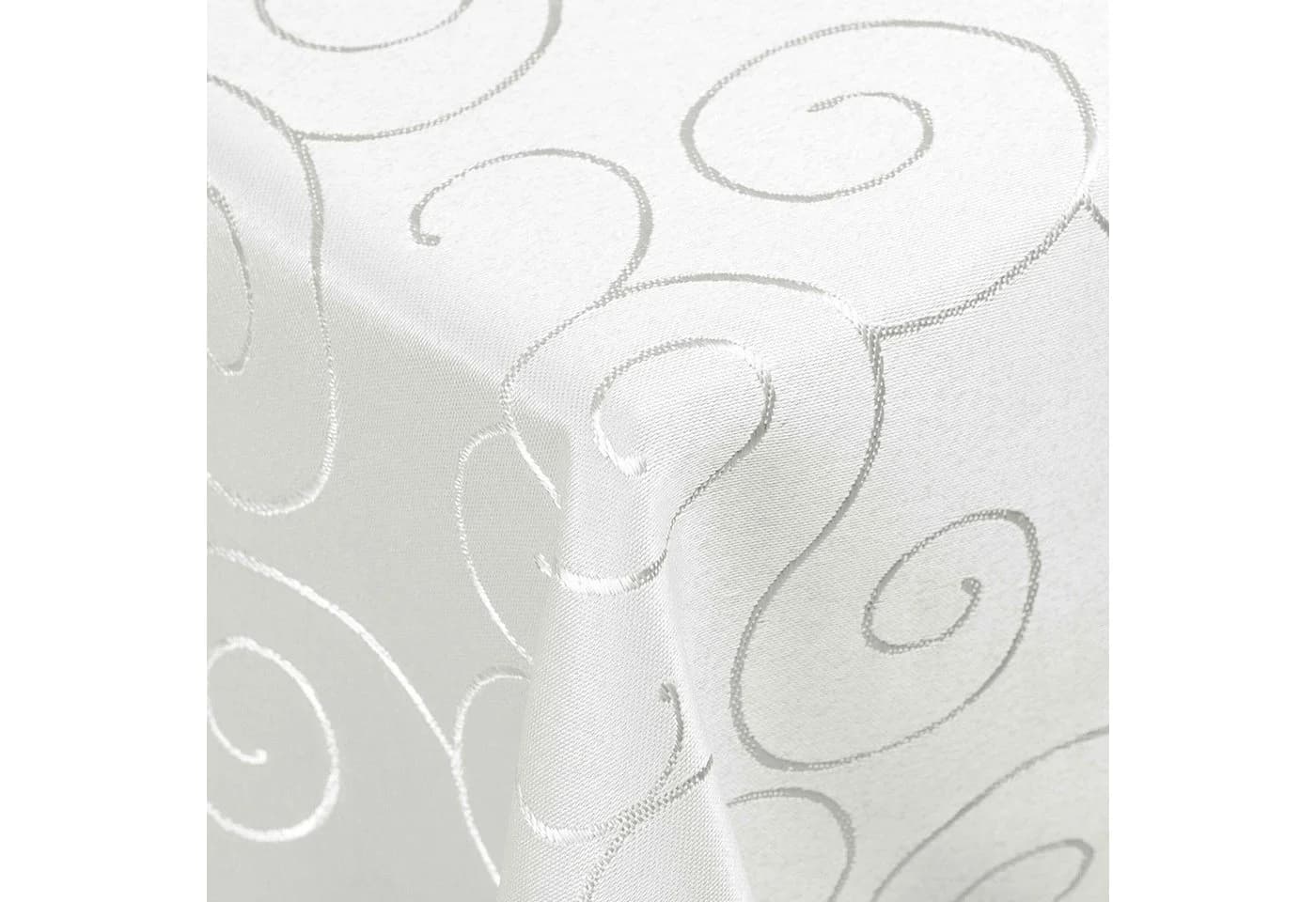 DecoHomeTextil Heimtextilmanufaktur Tischdecke Kringel Circle Ornamente Damast Tischdecke - Bild 2