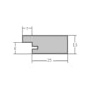 WANDStyle Wandspiegel H750 Landhaus Weiß Holzrahmen Bild 5