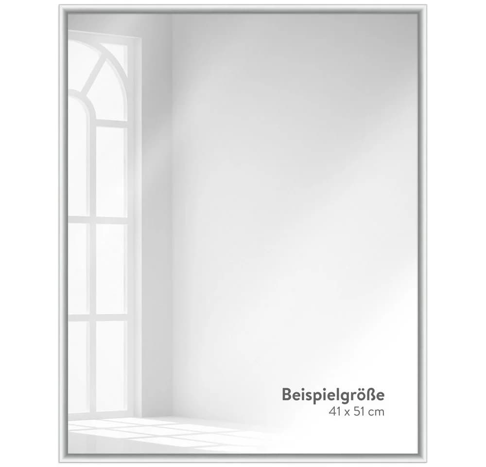 WANDStyle Wandspiegel H270 Silber Matt Aluminium Modern - Bild 4