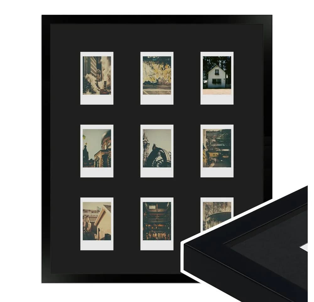 WANDStyle Bilderrahmen H950 Schwarz für 9 Instax Mini Fotos - Bild 2