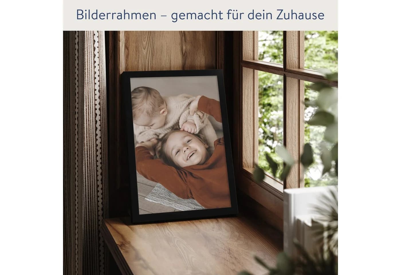 WANDStyle Bilderrahmen H950 Schwarz Massivholz Modern - Bild 3