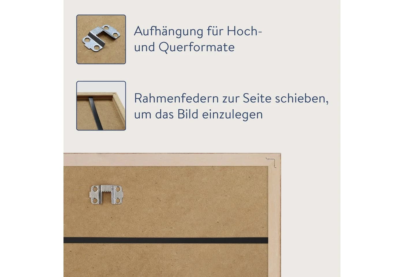 WANDStyle Bilderrahmen H950 Schwarz Massivholz Modern - Bild 5