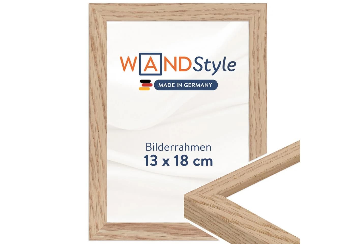 WANDStyle Bilderrahmen H950 Eiche Massivholz 13x18 cm - Bild 2