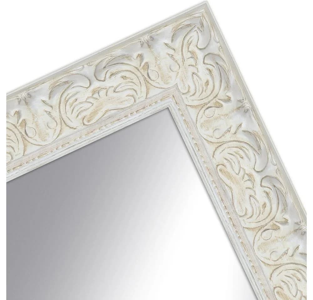 WANDStyle Wandspiegel E033 Weiß Massivholz Barock Stil
