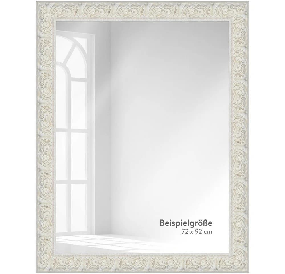 WANDStyle Wandspiegel E033 Weiß Massivholz Barock Stil - Bild 4