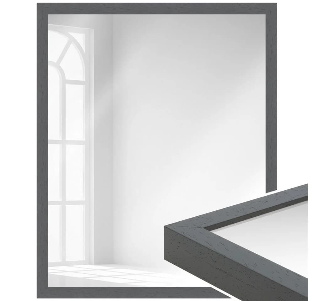 WANDStyle Wandspiegel H960 Grau Massivholz Modern - Bild 2
