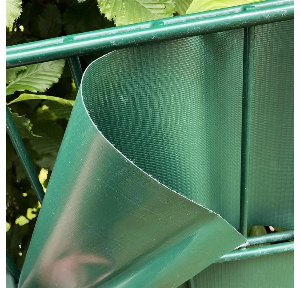 interGo Sichtschutzstreifen PVC & Schilfrohr Grün - Bild 5
