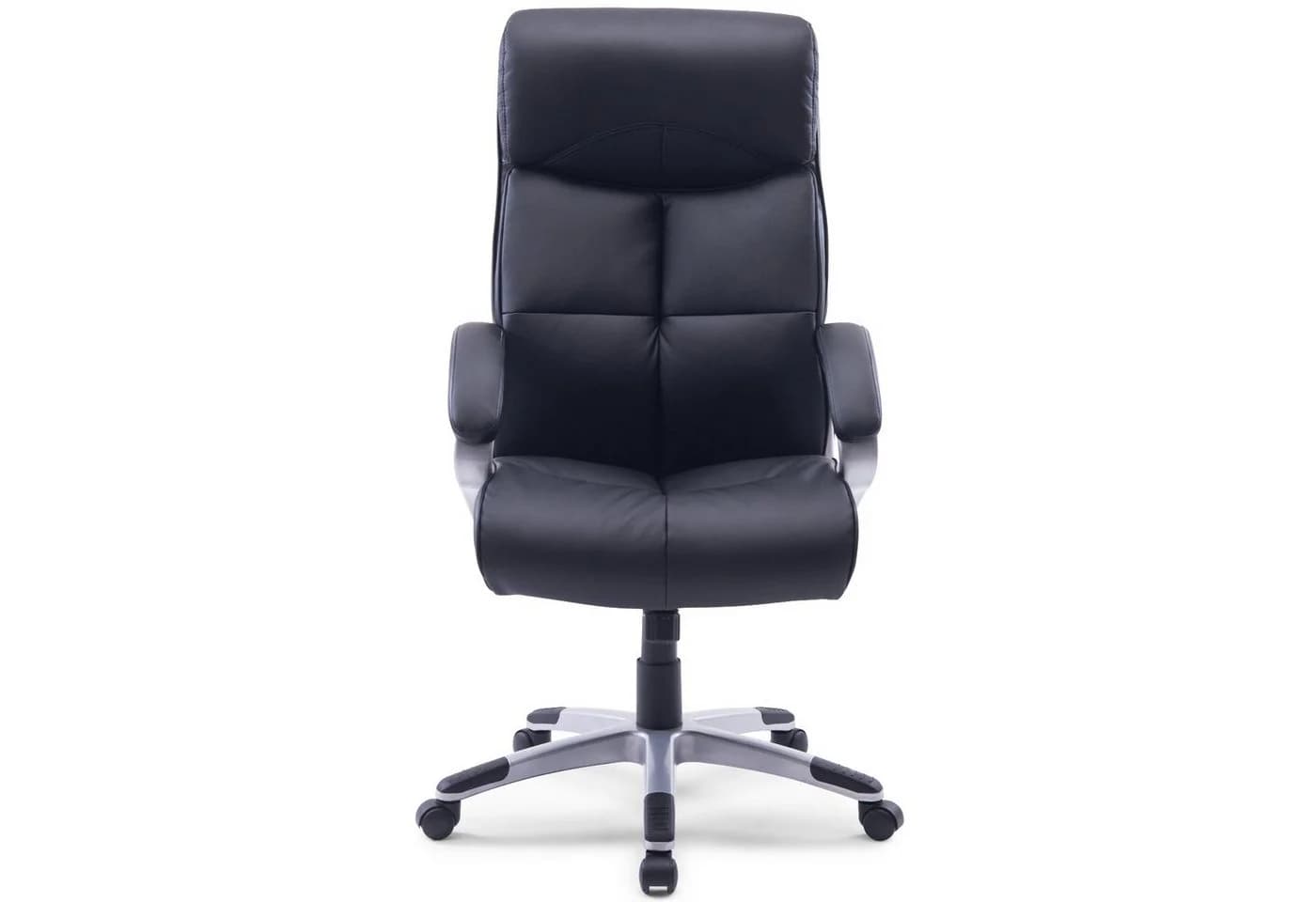 Midori Chefsessel Schwarz Kunstleder XXL Bürodrehstuhl mit Wippmechanik