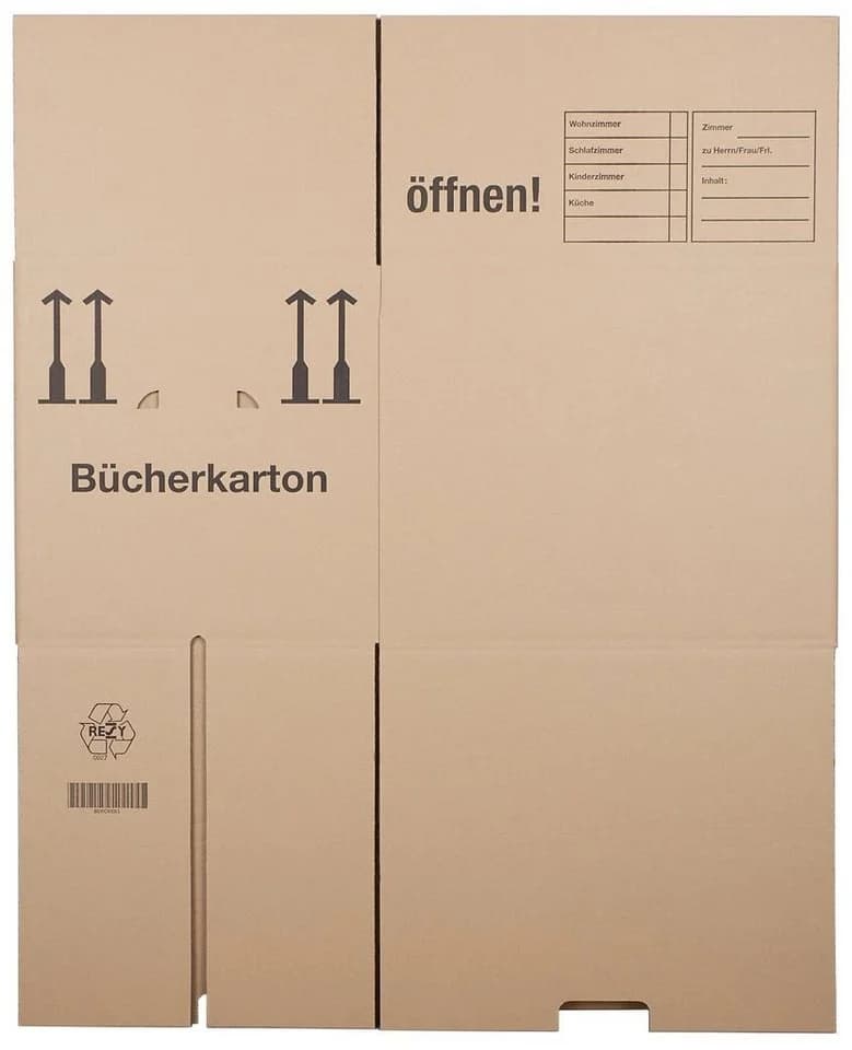 KK Verpackungen Aufbewahrungsbox Spar-Set 15 St. Braun Bücherkartons - Bild 5