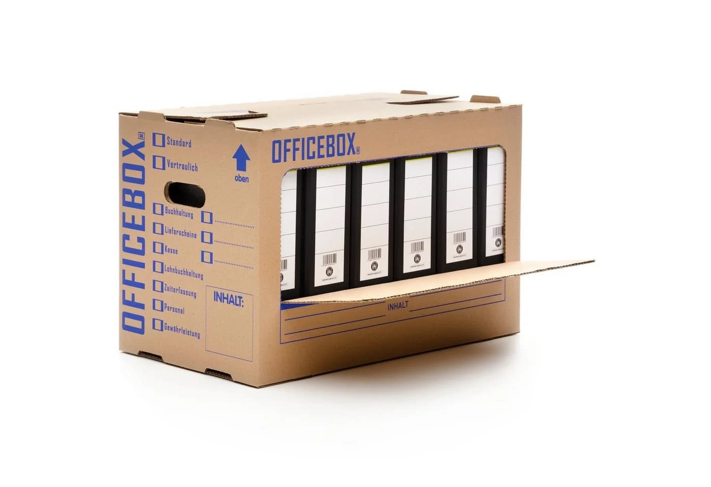 KK Verpackungen Officebox Aufbewahrungsbox 20er Set Braun