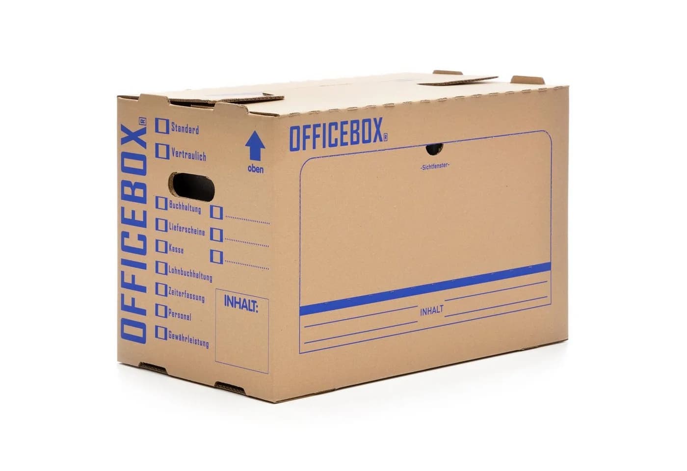 KK Verpackungen Officebox Aufbewahrungsbox 20er Set Braun - Bild 2