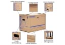KK Verpackungen Officebox Aufbewahrungsbox 20er Set Braun Bild 3