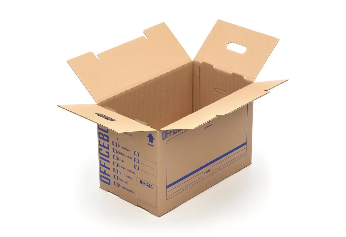 KK Verpackungen Officebox Aufbewahrungsbox 20er Set Braun - Bild 4