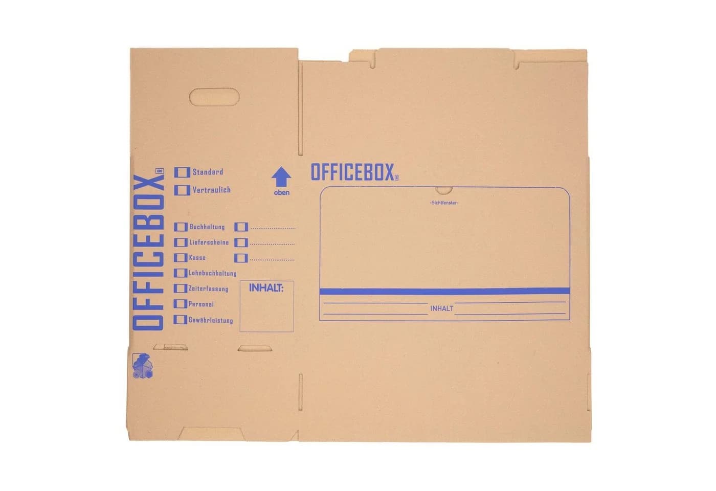 KK Verpackungen Officebox Aufbewahrungsbox 20er Set Braun - Bild 5
