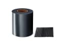 Midori Sichtschutzstreifen PVC Anthrazit 35m Rolle mit Clips Bild 2