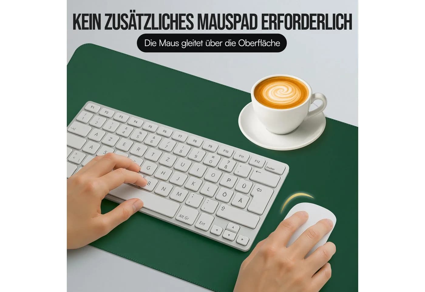 Midori Schreibtischunterlage Dunkelgrün Kunstleder - Bild 3