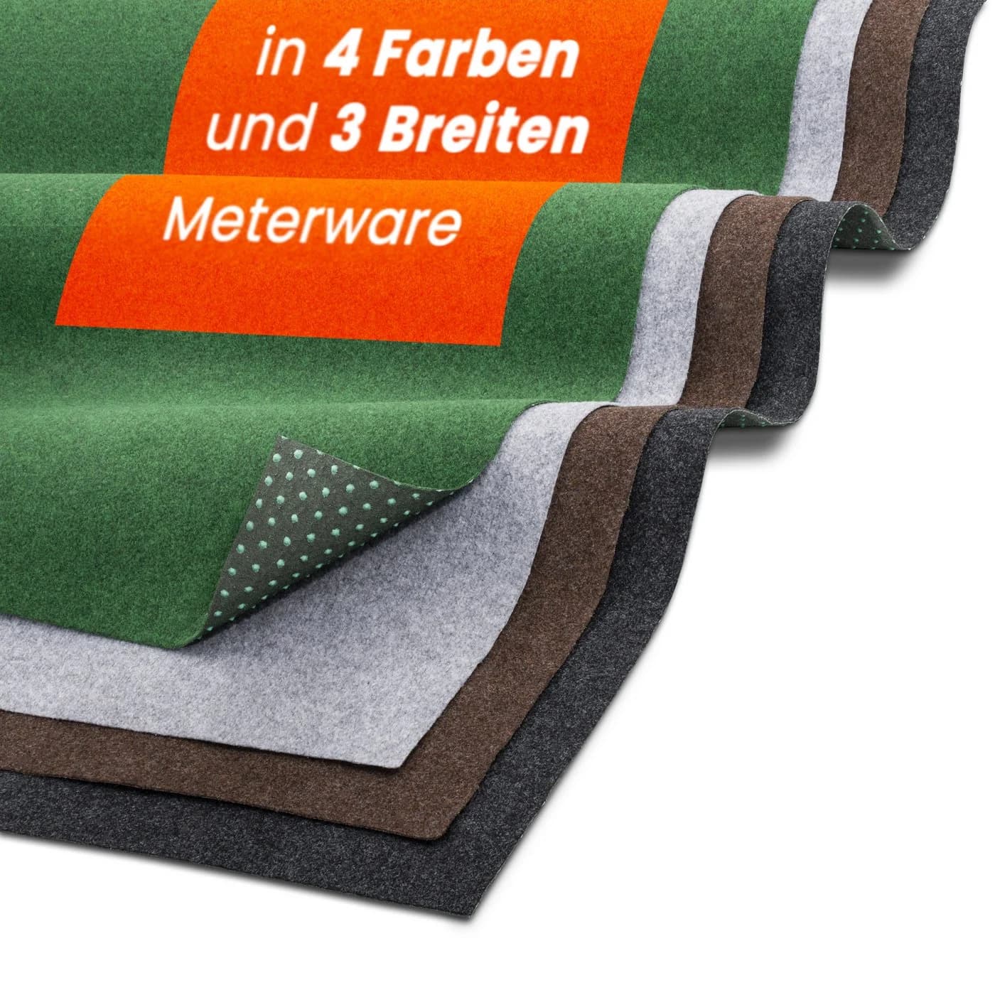 Midori Rasenteppich Kunstrasen Braun mit Drainage-Noppen - Bild 2
