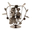 Mel-O-Design Metall-Hochzeitspaar auf Schaukel silberfarben Bild 2