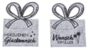 Mel-O-Design Geldgeschenk Tasche aus Deko Filz 2er Set Grau Bild 2