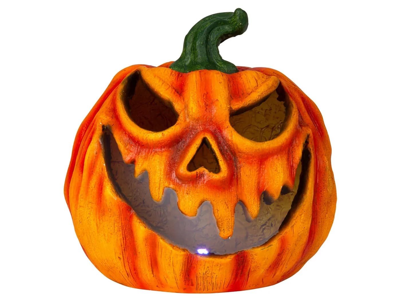 Mel-O-Design Halloweenkürbis Dekofigur mit LED-Licht Orange - Bild 2