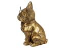 Mel-O-Design Dekofigur Mops gold mit großer Brille Bild 3