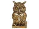 Mel-O-Design Dekofigur Eule Gold mit Brille Bild 2