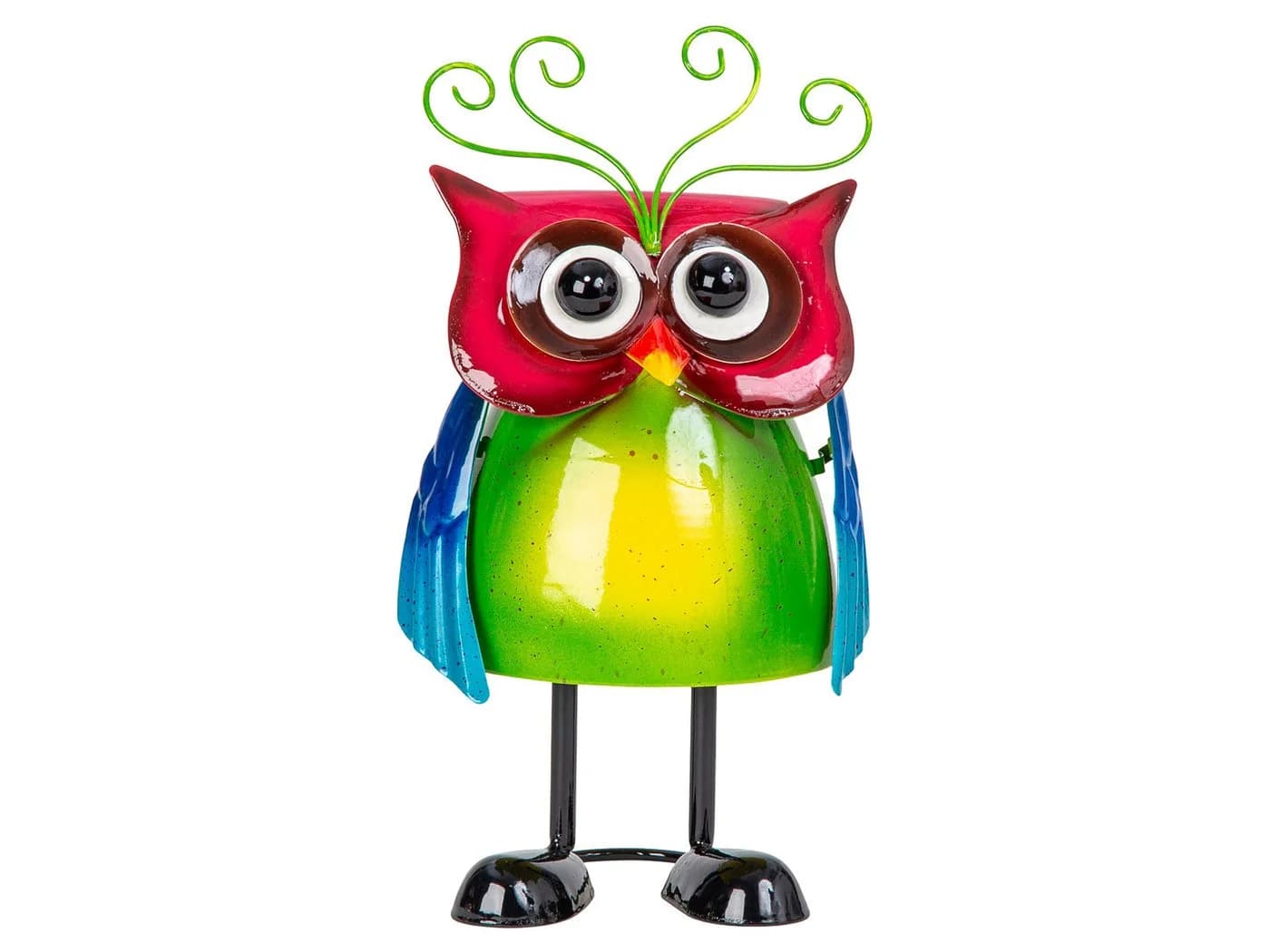 Mel-O-Design Dekofigur Bunte Metall-Eule mit großen Augen - Bild 2