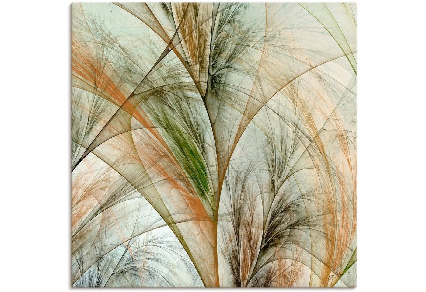 Artland Leinwandbild Fraktales Gras IV auf Holzrahmen - Bild 2