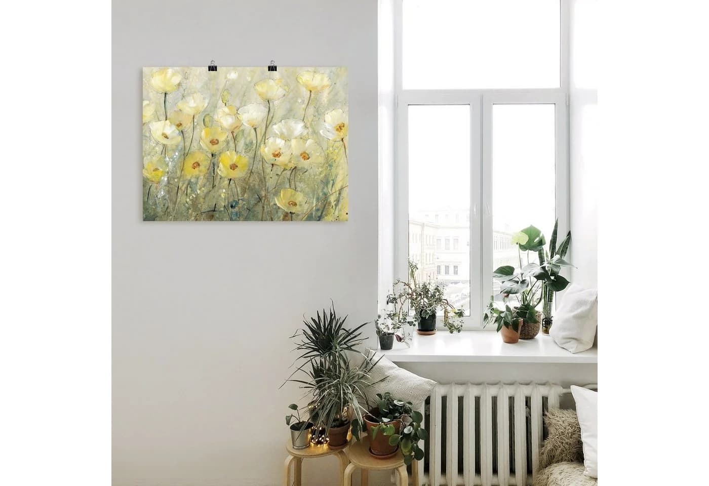 Artland Wandbild Sommer in voller Blüte II Blumenwiese Leinwandbild Poster