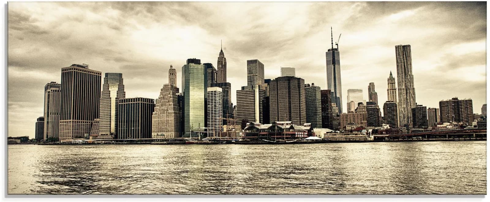 Glasbild ARTLAND Lower Manhattan Skyline