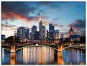 Artland Glasbild Frankfurt am Main Skyline II Modernes Wanddekor Bild 2