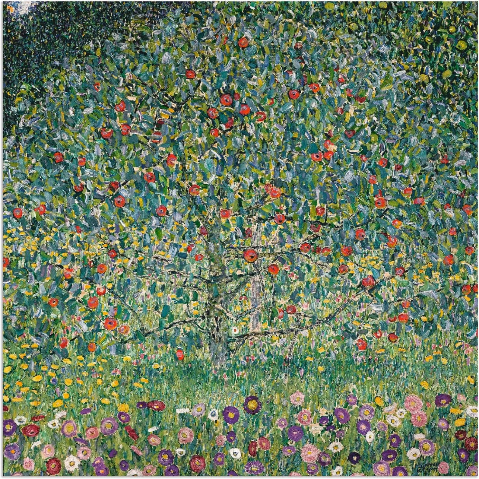 ARTLAND Wandbild Apfelbaum I. 1912 Grün