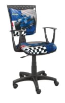 Best for Kids Schreibtischstuhl Spiddo F1 Ergonomisch Modern Blau/Bunt Bild 2