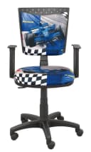 Best for Kids Schreibtischstuhl Spiddo F1 Ergonomisch Modern Blau/Bunt Bild 3
