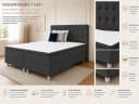 Best for You Boxspringbett NEO mit Topper grau Bild 3